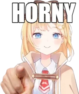 🕵‍♀ HORNY Anime, Cartone animato, Meme, Testo telegram sticker