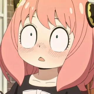 🌸 Anya Forger Spy x Family Anime, Cartoon, Spy x Family, Anya Forger, Mignon, Expression telegram sticker