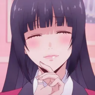 👅 Yumeko Jabami Kakegurui anime, gambling, cute, girl, manga telegram sticker