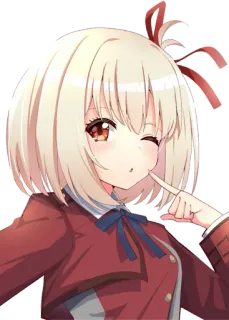 😍 Anime, Dibujos animados, Chica, Linda, Kawaii, Personaje, Dibujo telegram sticker