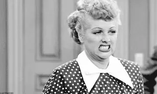 😤 Lucille Ball I Love Lucy люсиль болл, я люблю люси, смешной, винтажное тв, комедия telegram sticker