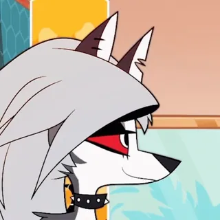 😬 Loona Helluva Boss アニメ, Helluva Boss, Loona, 地獄犬, アニメーション telegram sticker