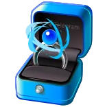 π ring, verloving, bruiloft, sieraden, aanzoek, blauw whatsapp sticker