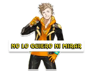 💛 NO LO QUIERO NI MIRAR sticker, meme, spanisch, figur whatsapp sticker