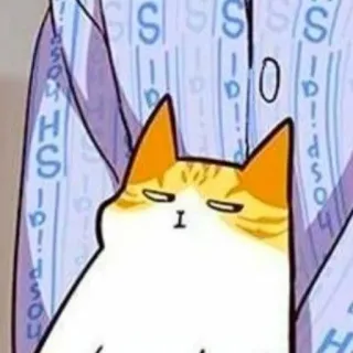 😑 고양이, 동물, 귀여운, 스티커 telegram sticker