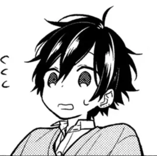 🖤 Anime, Manga, Junge, Besorgt, Süß telegram sticker