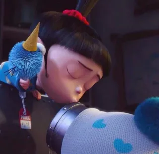 😘 Agnes Despicable Me kartun, animasi, film, karakter telegram sticker