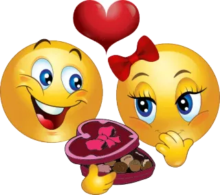 ❤ Emoji, Liebe, Herz, Valentinstag, Schokolade, Paar telegram sticker