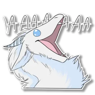 🐉 AAAAAAA Desenho animado, Monstro, Gritando, Cabra, Anime telegram sticker