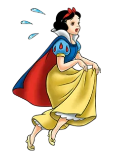 😰 Snow White Snow White and the Seven Dwarfs disney, princess, cartoon, fairy tale, classic telegram sticker