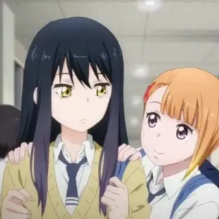 👻 Anime, Personaggi, Scuola, Amicizia, Ragazze, Animazione telegram sticker
