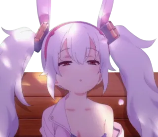😑 Anime, Chica, Linda, Coletas telegram sticker
