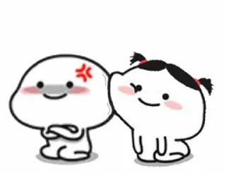 ❤️ Kartun, Lucu, Marah, Pasangan, Malu, Cinta whatsapp sticker