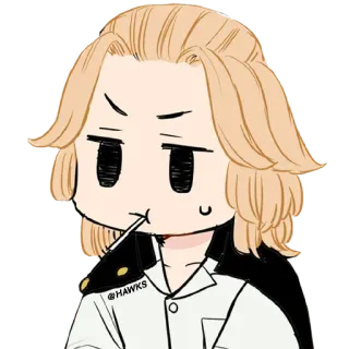 🤨 @HAWKS Anime, Postać, Sztuka, Manga, Kreskówka, Rysunek telegram sticker