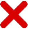 ❌