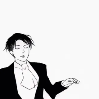 🕺 Levi Ackerman Attack on Titan Anime, Manga, Personaggio, Levi Ackerman, L'attacco dei giganti telegram sticker
