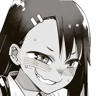 😁 Nagatoro Don't Toy with Me, Miss Nagatoro Anime, Manga, Nagatoro, arrogante, sonriendo, chica anime telegram sticker