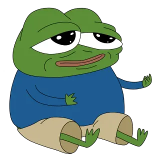🥴 Pepe the Frog pepe, ếch, meme, internet, buồn telegram sticker