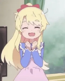 🥰 Anime, Mignon, Fille, Joyeux telegram sticker