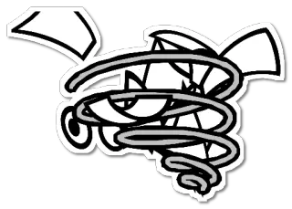 🌪 спираль, абстракция, торнадо, дизайн, вихрь telegram sticker