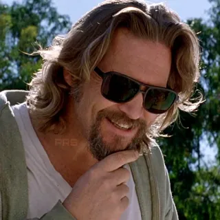😏 The Dude The Big Lebowski The Big Lebowski, The Dude, Jeff Bridges, movie, character, comedy telegram sticker