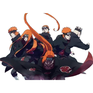 🥵 Pain Naruto อนิเมะ, ตัวละคร, แสงอุษา, นินจา, ต่อสู้, เพน, ยาฮิโกะ whatsapp sticker