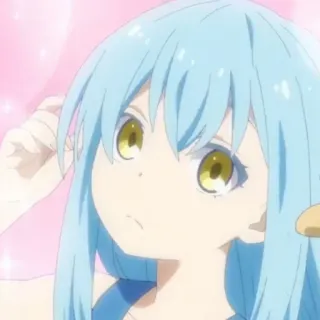 🦕 Rimuru Tempest That Time I Got Reincarnated as a Slime Anime, Schleim, Rimuru, Isekai, Fantasy, Monster whatsapp sticker