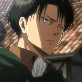 ⚔ Levi Ackerman Attack on Titan Anime, Karakter, Levi, Attack on Titan telegram sticker