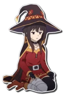 😑 Megumin Konosuba Anime, Manga, Megumin, Konosuba, Magie, Explosion whatsapp sticker