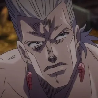 🌟 Jean Pierre Polnareff JoJo's Bizarre Adventure Anime, Manga, Jean Pierre Polnareff, Jojo's Bizarre Adventure, Personaje telegram sticker