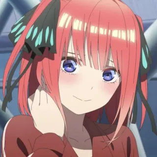 🦋 Nino Nakano The Quintessential Quintuplets Anime, Karakter, Gadis, Nino Nakano, The Quintessential Quintuplets whatsapp sticker