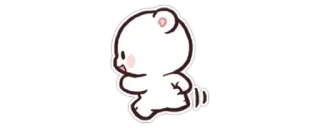 ✨ orso, cartone animato, carino, animale, personaggio whatsapp sticker