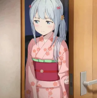 🖇 Izumi Sagiri Eromanga Sensei Anime, Gadis, Kimono, Kawaii, Imut, Sagiri, Eromanga Sensei, Pintu telegram sticker