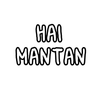 😚 HAI MANTAN ex, indonesisch, groet, tekst telegram sticker