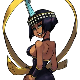 😁 Eliza Skullgirls video game, character, fighting game, egyptian, skullgirls, eliza telegram sticker