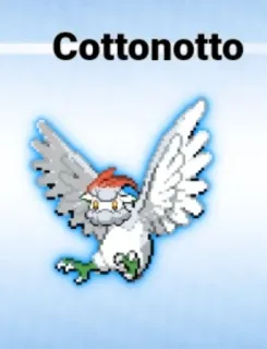 🆘 Cottonotto cottonotto, pokemon, kartun, binatang, makhluk, fantasi telegram sticker