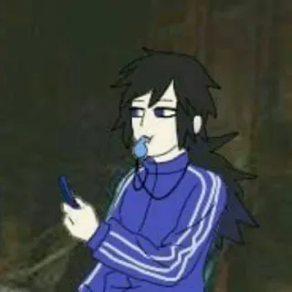 🌊 аниме, персонаж, свисток, спортивный костюм telegram sticker