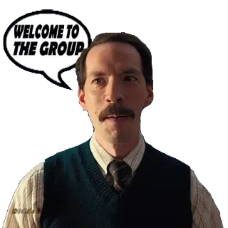 🗣 WELCOME TO THE GROUP welcome, group, man, greeting telegram sticker