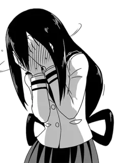 😳 Tsuyu Asui My Hero Academia anime, manga, cry, sad, tsuyu, asui telegram sticker