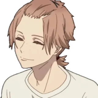 😌 Anime, Manga, Cartoon, Charakter, Porträt, lächelnd telegram sticker
