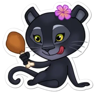 💢 kucing, binatang, bunga, kalkun, kartun telegram sticker