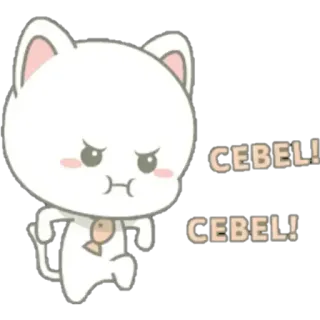😤 CEBEL!
CEBEL! cat, angry, cute, sticker, cartoon, fish telegram sticker
