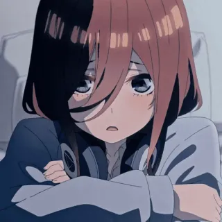 🥀 Chica anime, Manga, Ilustración, Dibujo animado, Retrato, Triste, Lindo whatsapp sticker