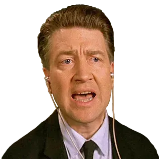 😝 David Lynch 監督, 映画監督, ポートレート, 表情, デヴィッド・リンチ telegram sticker