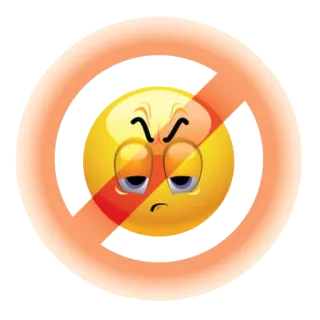 🚫 Emoji, Verbot, Nein, Wütend, Beschränkung telegram sticker