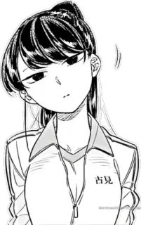 😕 Komi Shouko Komi Can't Communicate 古見 Anime, Manga, Komi Can't Communicate, Komi Shouko, Schooluniform, schattig, Anime meisje whatsapp sticker