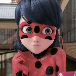 🗼 Ladybug Miraculous: Tales of Ladybug & Cat Noir coccinelle, Miraculous Ladybug, animé, super-héros, dessin animé, Marinette Dupain-Cheng whatsapp sticker