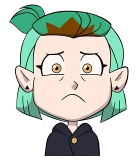 😥 Amity Blight The Owl House Hoạt hình, Buồn, Amity, Blight, Ngôi Nhà Cú Mèo, Disney telegram sticker