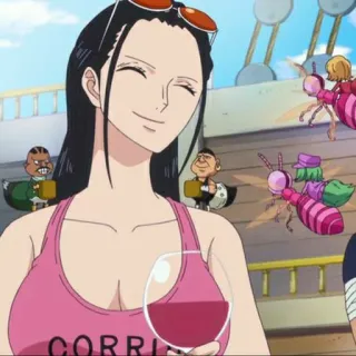 👑 Nico Robin One Piece CORRI Anime, One Piece, Nico Robin, Manga whatsapp sticker