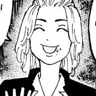 ❤️ Manjiro Sano Tokyo Revengers Manjiro Sano, Tokyo Revengers, Anime, Manga, Personaggio, sorridente, felice whatsapp sticker